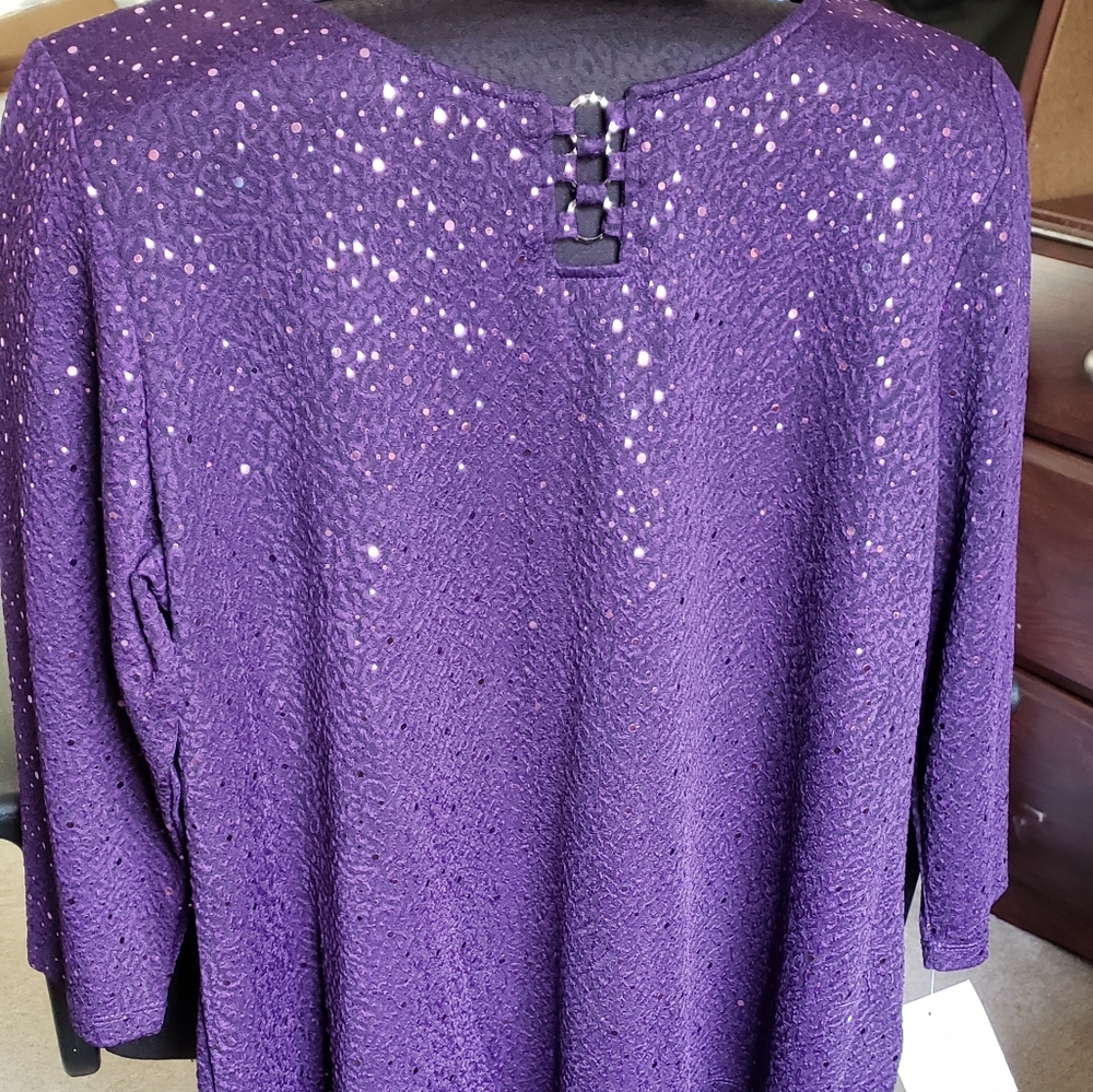Sag Harbor Woman sequin top